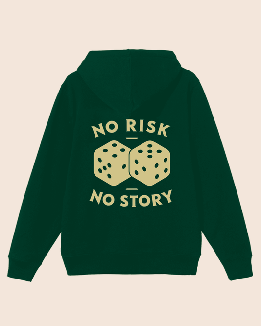 Green Hoodie - No Risk, No Story